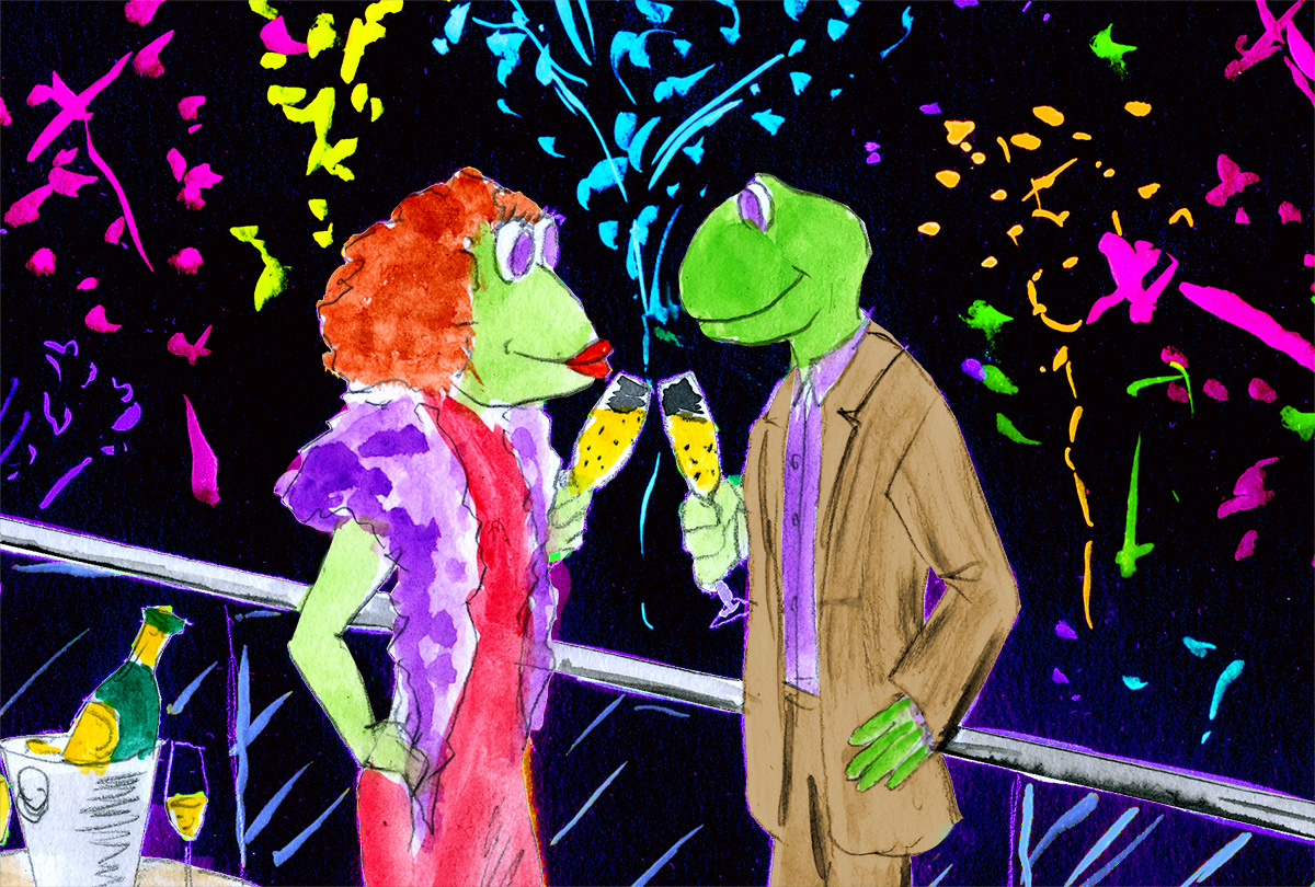 Anstossen auf ein Neues Jahr Anstossen auf ein Neues Jahr